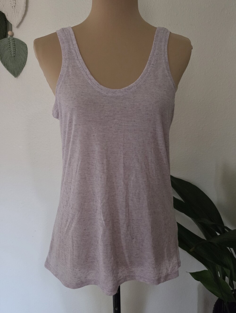 Women's Victoria's Secret Lavender Oversized Tank Top Low Back - Small